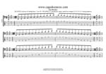 GuitarPro7 TAB: BCAGED octaves C pentatonic major scale (131313 sweeps) box shapes pdf